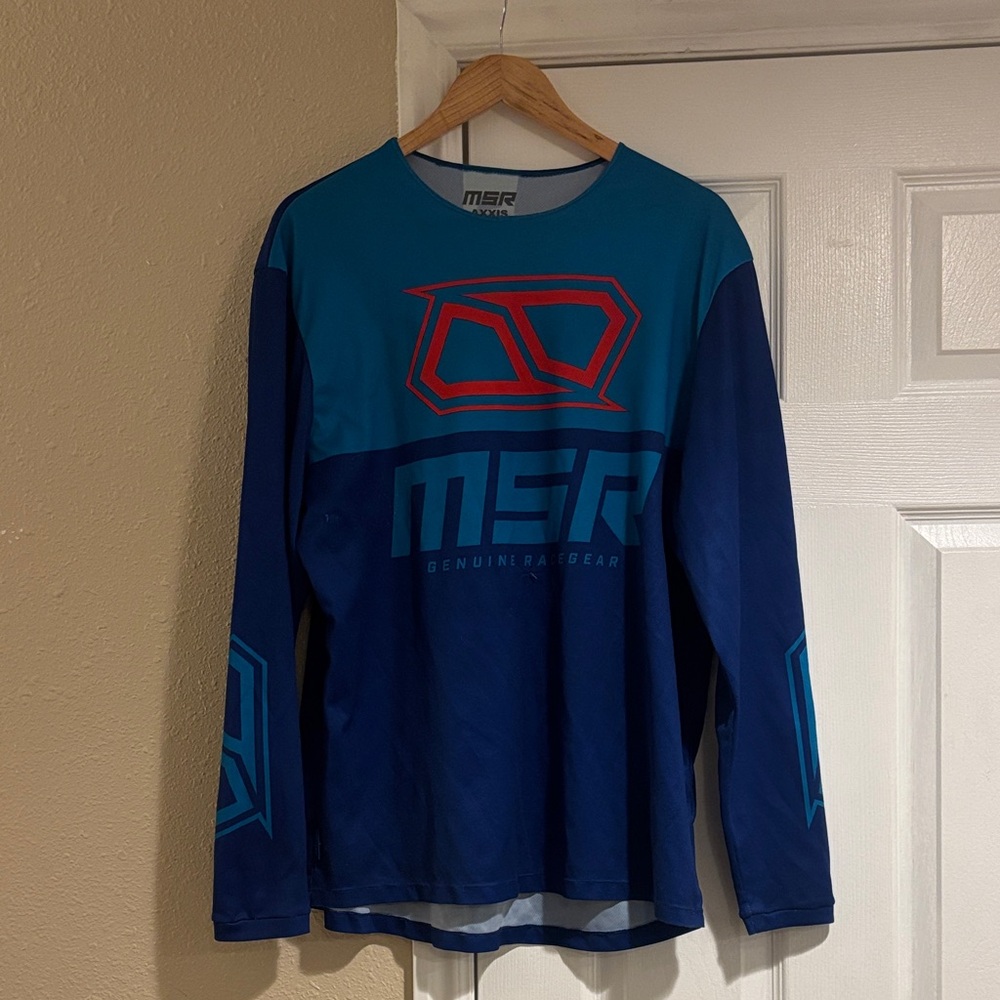MSR Blue Long Sleeve Motocross Jersey